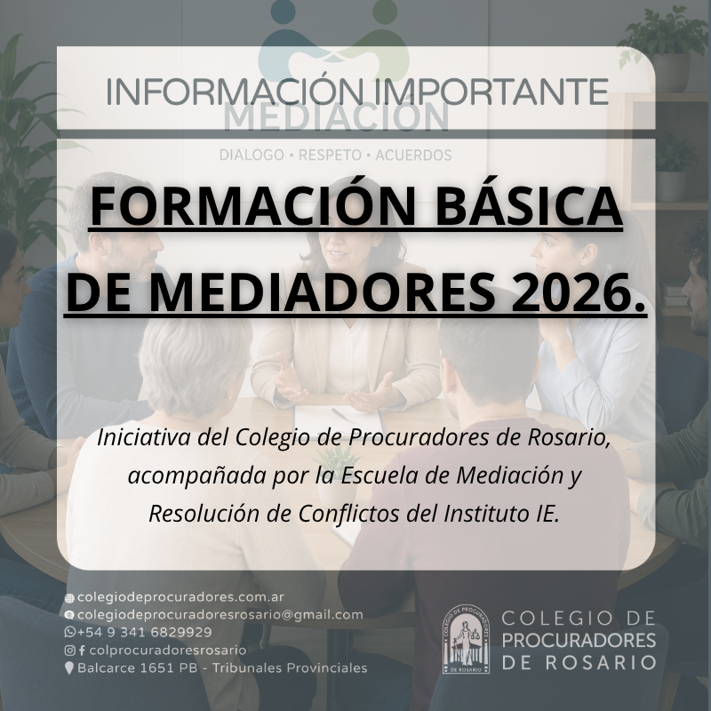 Formaci&oacute;n B&aacute;sica de Mediadores 2026